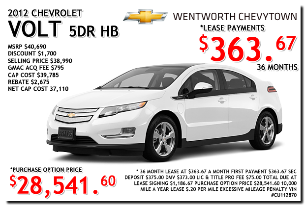 2012 Chevy Volt for sale at Wentworth Subaru in Portland, Oregon