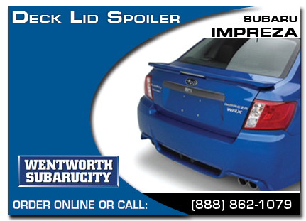 Portland, subaru, rear, deck lid, spoiler, impreza, accessories, parts, specials