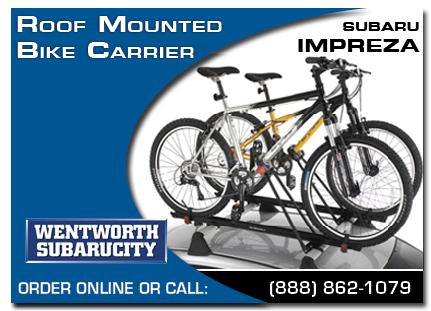 Portland, subaru, bike carrier, roof mounted, impreza, accessories, parts, specials
