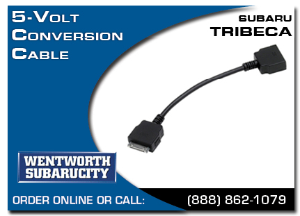 Portland, subaru, 5 volt conversion cable, tribeca, accessories, parts, specials