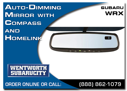 Portland, subaru, auto-dimming mirror, compass, homelink, wrx / sti, accessories, parts, specials
