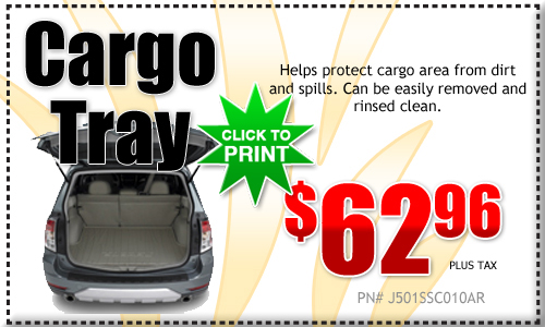 subaru forester, cargo tray, genuine subaru auto parts, accessories, installation, portland, oregon city, gresham, vancouver, beaverton