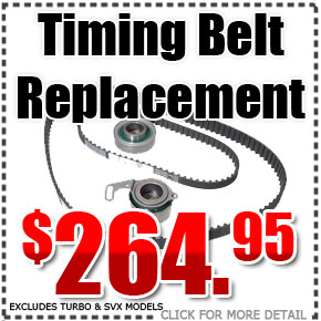 Subaru Timing Belt Replacement, portland service specials, maintenance & repair discount coupons, portland, vancouver, oregon city, gresham