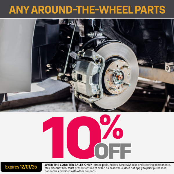 Any Around-the-Wheel Parts offer image Any Around-the-Wheel Parts 10% Off | Expires: 10/31/25