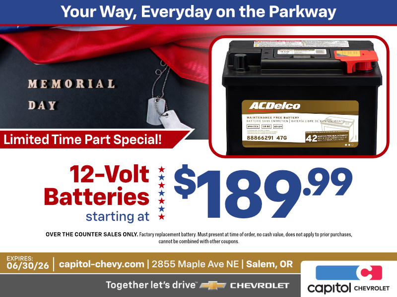 12 Volt Batteries offer image 12 Volt Batteries Offer | Expires: 6/30/26
