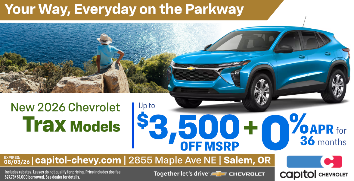 New 2026 Chevrolet Trax Models Up to $3,500 off MSRP