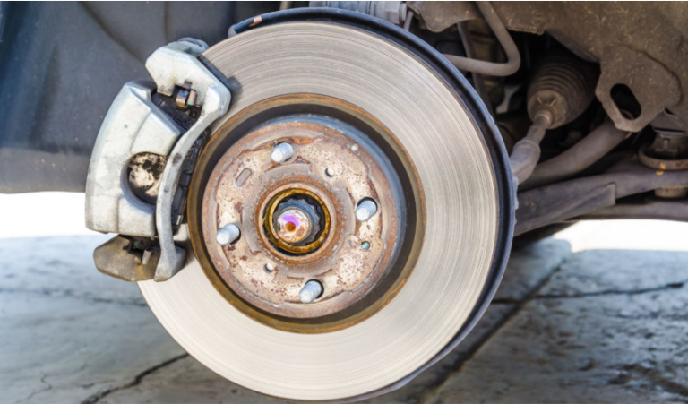 Nissan Brake Rotor side image Picture of a Nissan brake rotor