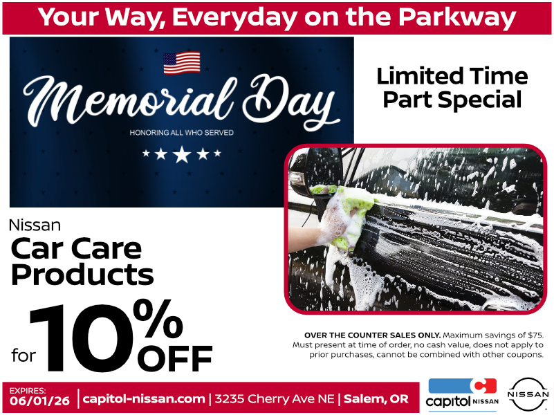 Car Care Products Parts offer image Car Care Products 10% off | Expires: 6/01/2026