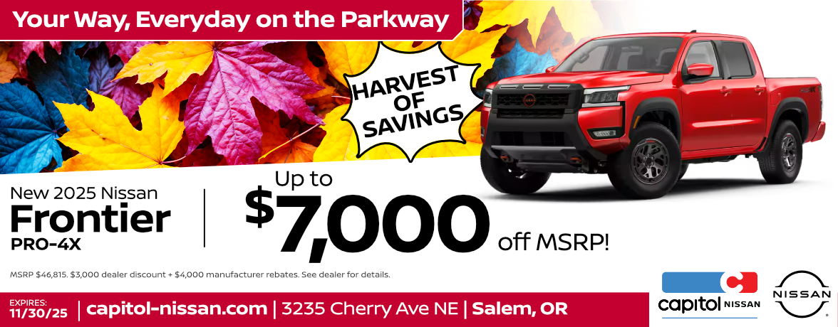 New 2025 Nissan Frontier PRO-4X | Up to $7,000 off MSRP!