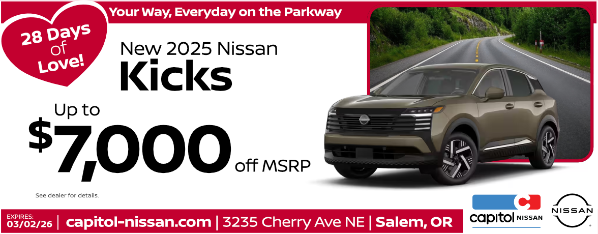 New Nissan Kicks Up to $7,000 off MSRP
