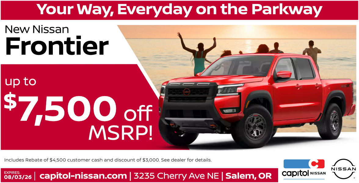New Nissan Frontier Up to $7,500 off MSRP
