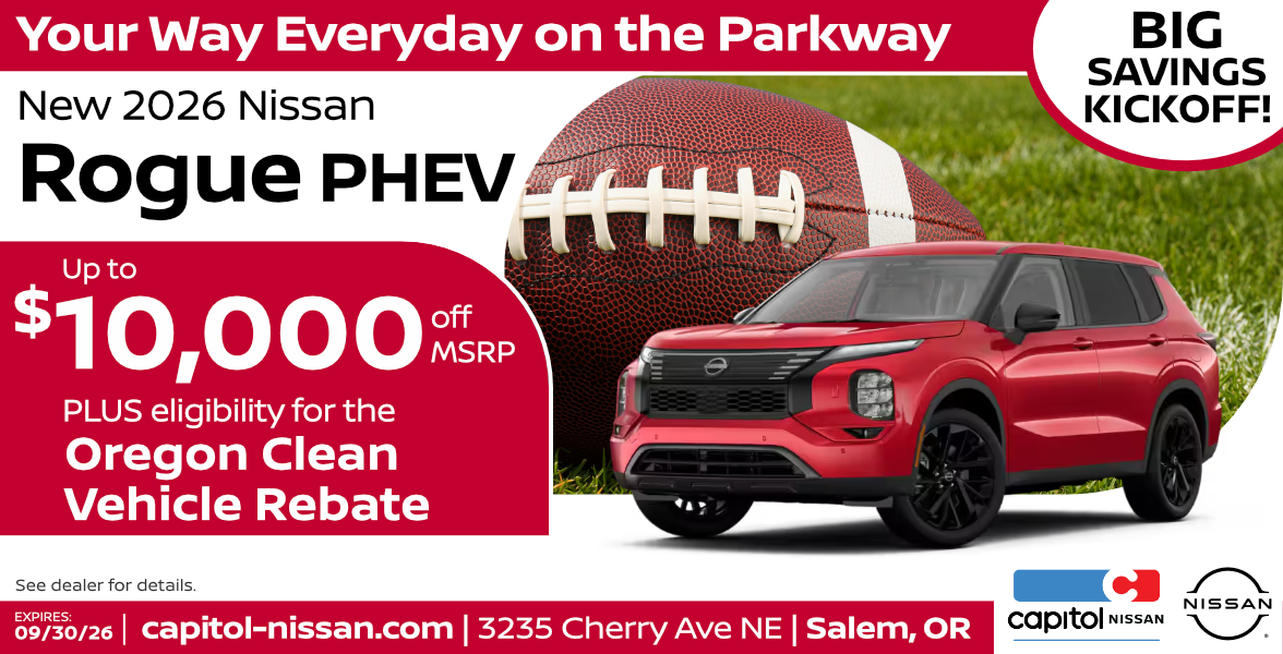 New 2026 Nissan Rogue PHEV up to $10,000 off MSRP