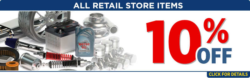 All Retail Store Items Special clickable image All Retail Store Items Special | 10% Off | Expires: 12/01/2025