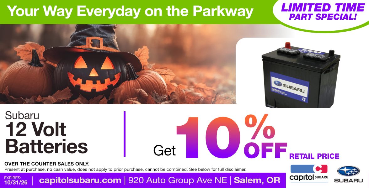 12 Volt Batteries | 10% off retail price Special offer image 12 Volt Batteries | 10% off retail price Parts Special | Expires 10/31/2026
