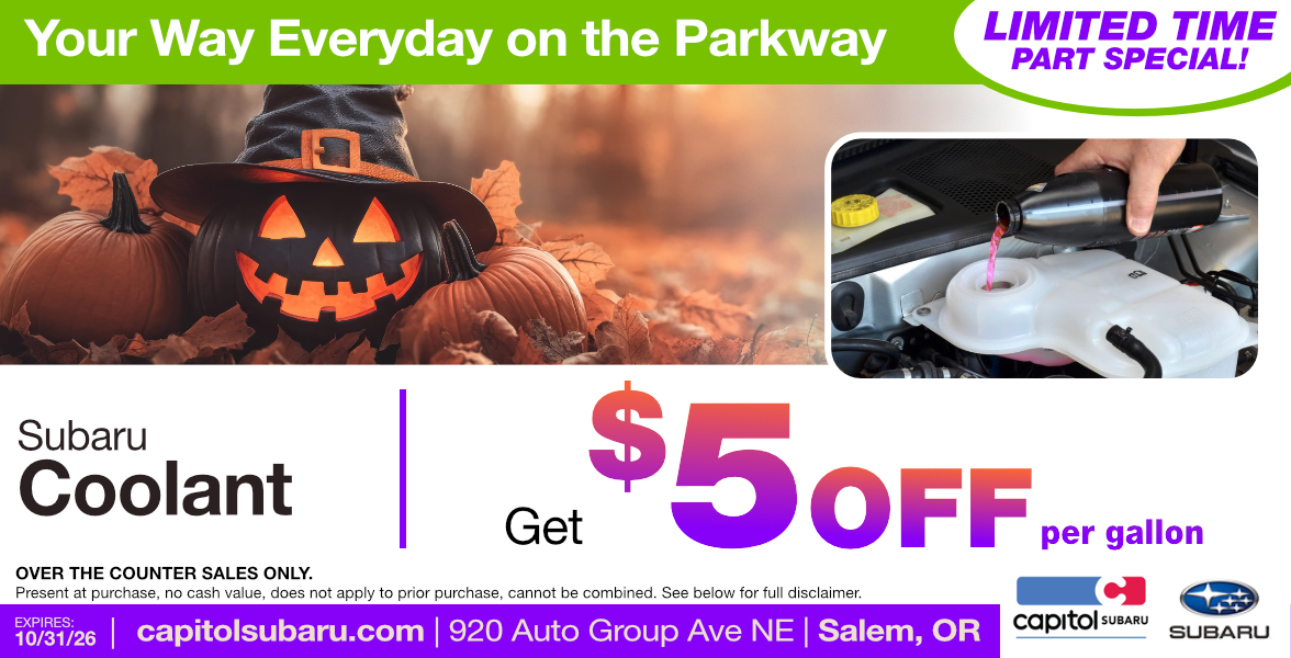 Coolant | $5 off / 1 gallon Special offer image Coolant | $5 off / 1 gallon Parts Special | Expires: 10/31/2026