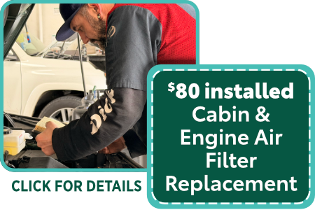 Cabin & Engine Air Filter Replacement Special clickable image