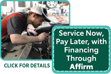 Service Now, Pay Later, with Financing Through Affirm clickable image