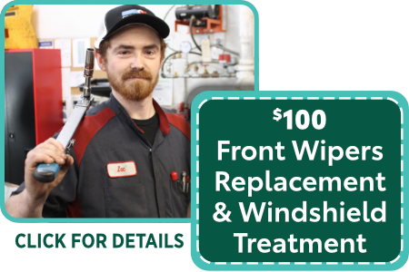 Front Wipers Replacement & Windshield Treatment | $100 Special clickable image