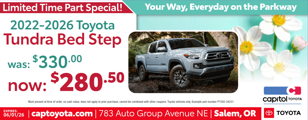 2022-2026 Toyota Tundra Bed Step Special banner
image 2022-2026 Toyota Tundra Bed Step
