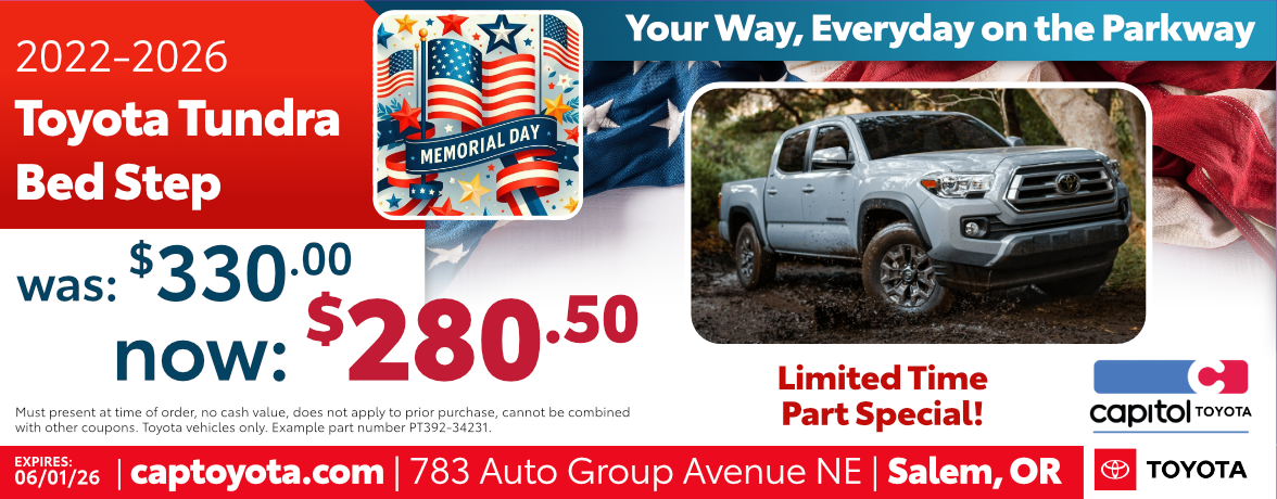 2022-2026 Toyota Tundra Bed Step Special clickable image