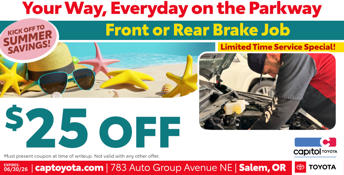 Front or Rear Brake Job | $25 off Special clickable image