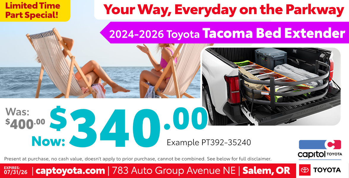 2024-2026 Toyota Tacoma Bed Extender Special banner image 2024-2026 Toyota Tacoma Bed Extender