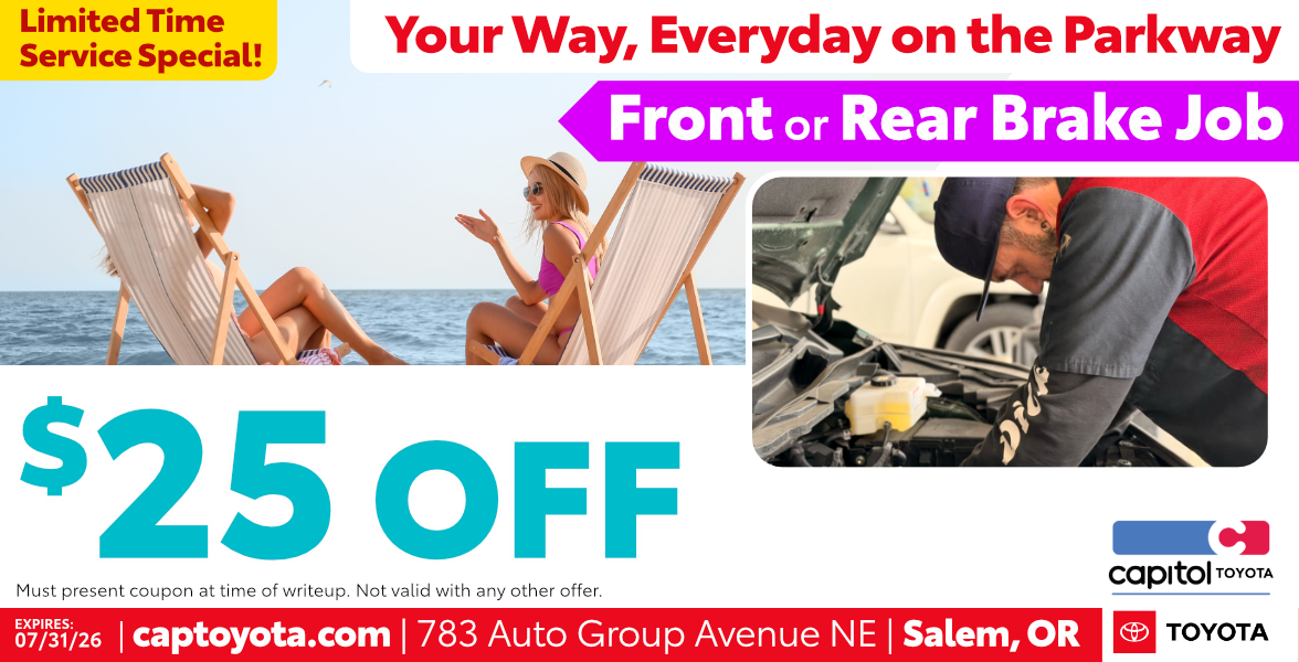 Front or Rear Brake Job | $25 off Special clickable image