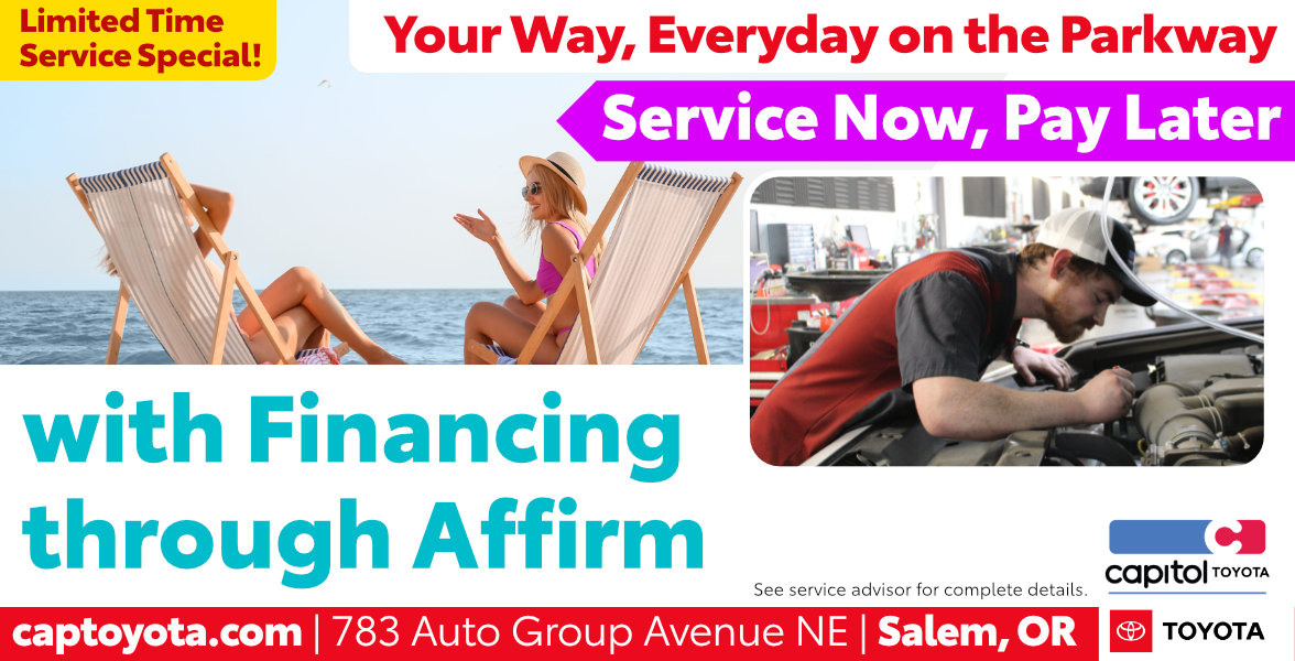 Service Now, Pay Later, with Financing Through Affirm clickable image