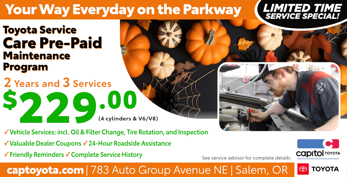 Toyota Service Care Pre-Paid Maintenance Program Special clickable image