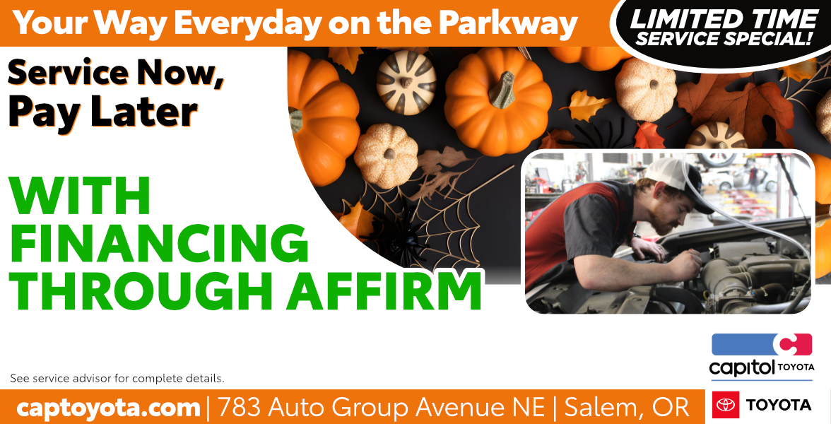 Service Now, Pay Later, with Financing Through Affirm clickable image