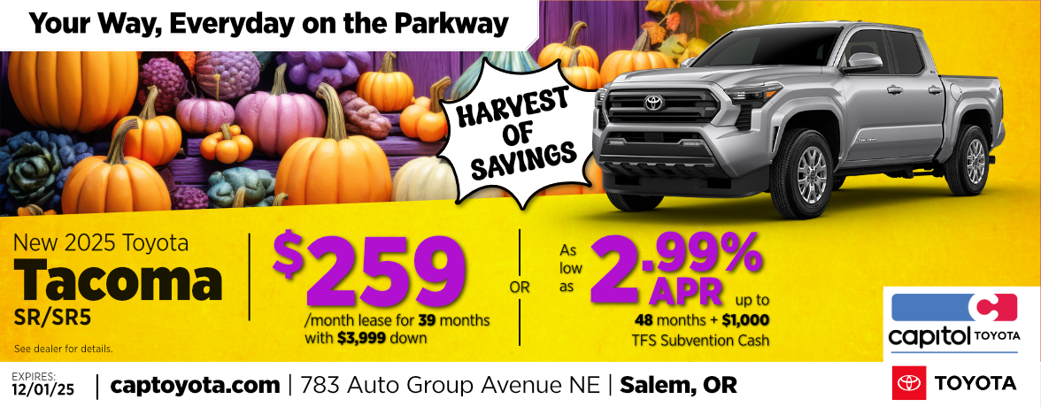 New 2025 Toyota Tacoma SR/SR5 Special