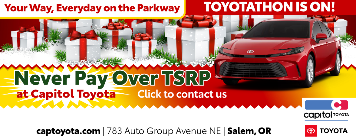 Never pay over TSRP at Capitol Toyota