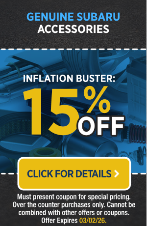 Genuine Subaru Accessories offer image