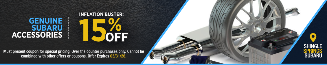 Genuine Subaru Accessories Special Offer - 15% Off