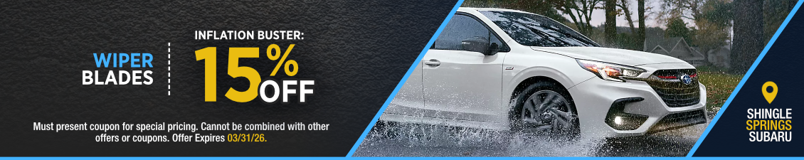 Subaru Wiper Blades Special Offer - 15% off