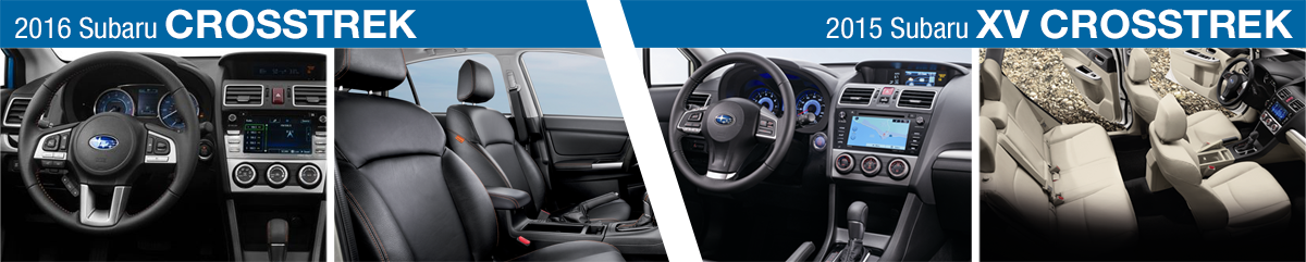 New 2016 Subaru Crosstrek vs 2015 XV Crosstrek interior Comparison
