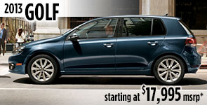 New 2013 VW Golf Model Details & Specifications serving Ballard, Seattle, West Woodland, Phinney Ridge, Fremont, WA
