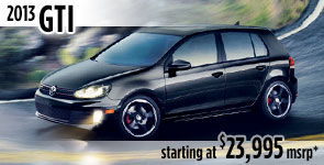 New 2013 VW GTI Model Details & Specifications serving Ballard, Seattle, West Woodland, Phinney Ridge, Fremont, WA