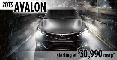 View details on the New 2013 Toyota Avalon at Eddy's Toyota 2013 Toyota Avalon at Eddy's Toyota serving Wichita, Kansas