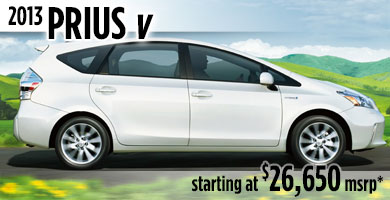 View details on the New 2013 Toyota Prius V at Eddy's Toyota 2013 Toyota Prius V at Eddy's Toyota serving Wichita, Kansas