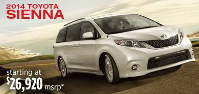 View details on the New 2014 Toyota Sienna at Eddy's Toyota View details on the New 2014 Toyota Sienna at Eddy's Toyota
