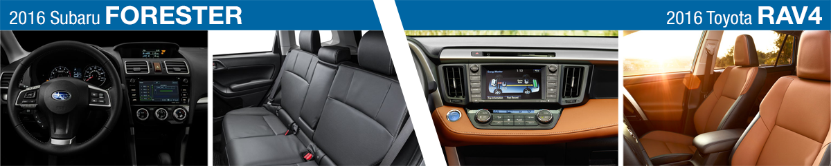 2016 Subaru Forester vs 2016 Toyota RAV4 Interior Design Model Comparison 2016 Subaru Forester vs 2016 Toyota RAV4 Interior Design Model Comparison