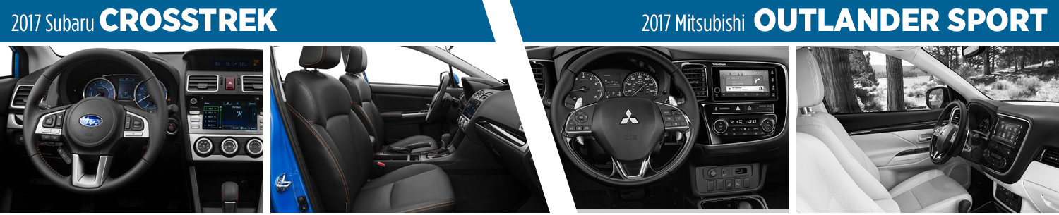 Compare 2017 Crosstrek vs Mitsubishi Outlander Sport Interior Styling Compare 2017 Crosstrek vs Mitsubishi Outlander Sport Interior Styling