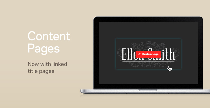 Content Pages | Now with linked title pages