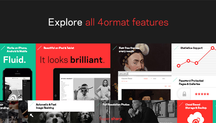 Explore all 4ormat features