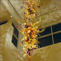 9- Dale Chihuly chandelier 