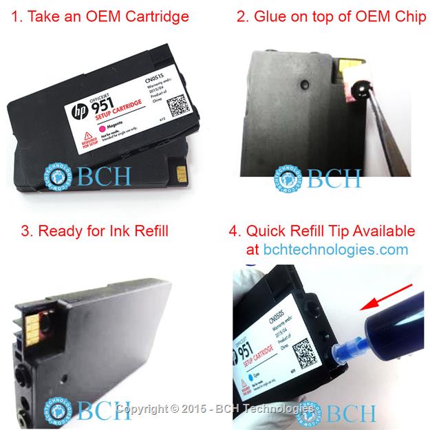 ARC Chip for HP Cartridge 950 951 XL Auto Reset Ink