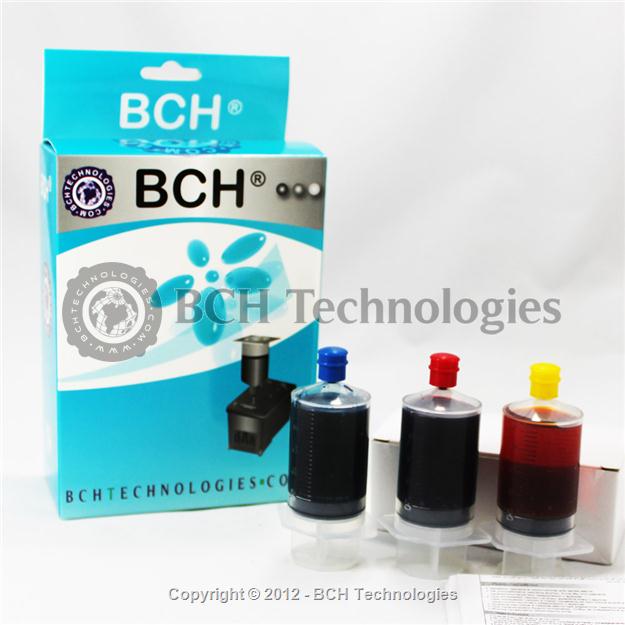 BCH Premium Color Ink Cartridge Refill Kit for HP, Canon, Epson