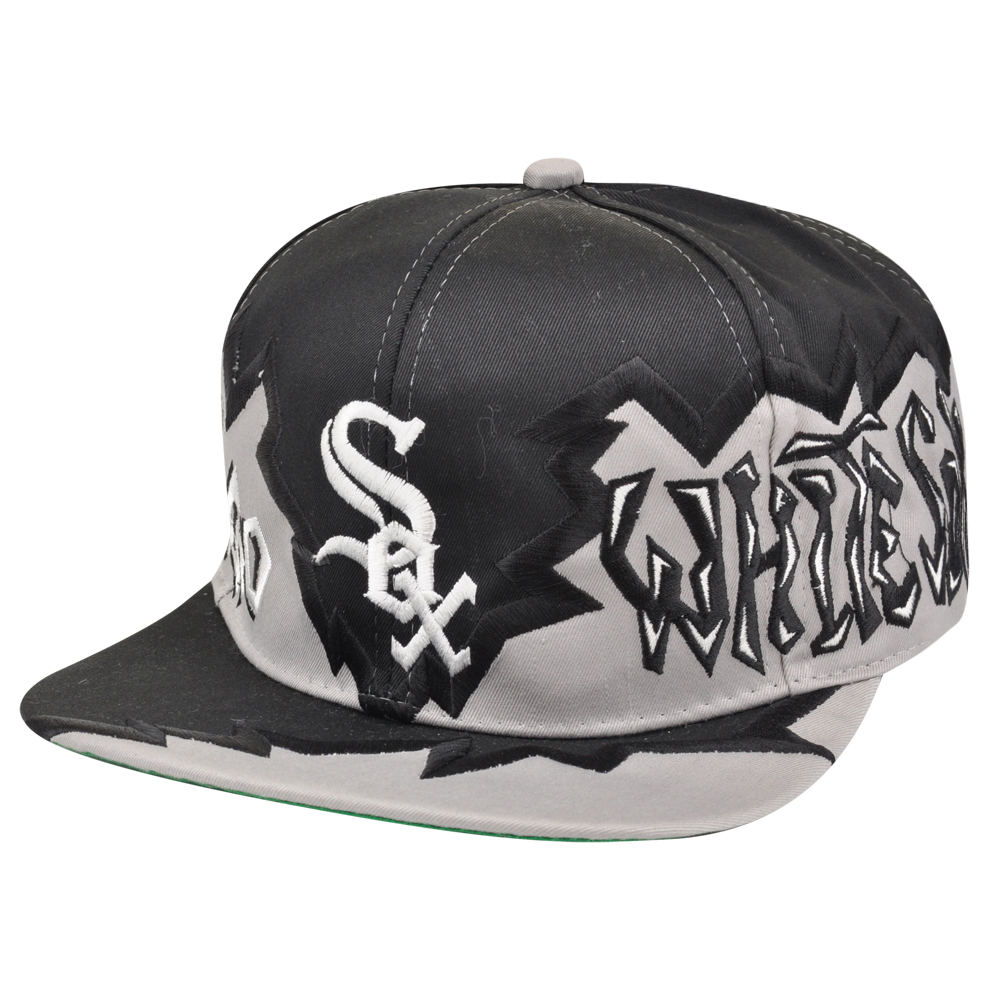 MLB Chicago White Sox Vintage Old School Snapback Flat Bill Hat Cap