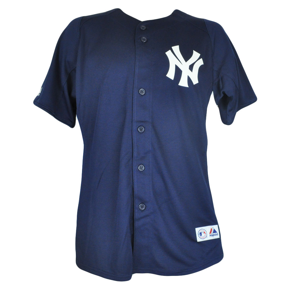 MLB Majestic New York Yankees Youth Boys Button Up Authentic Baseball